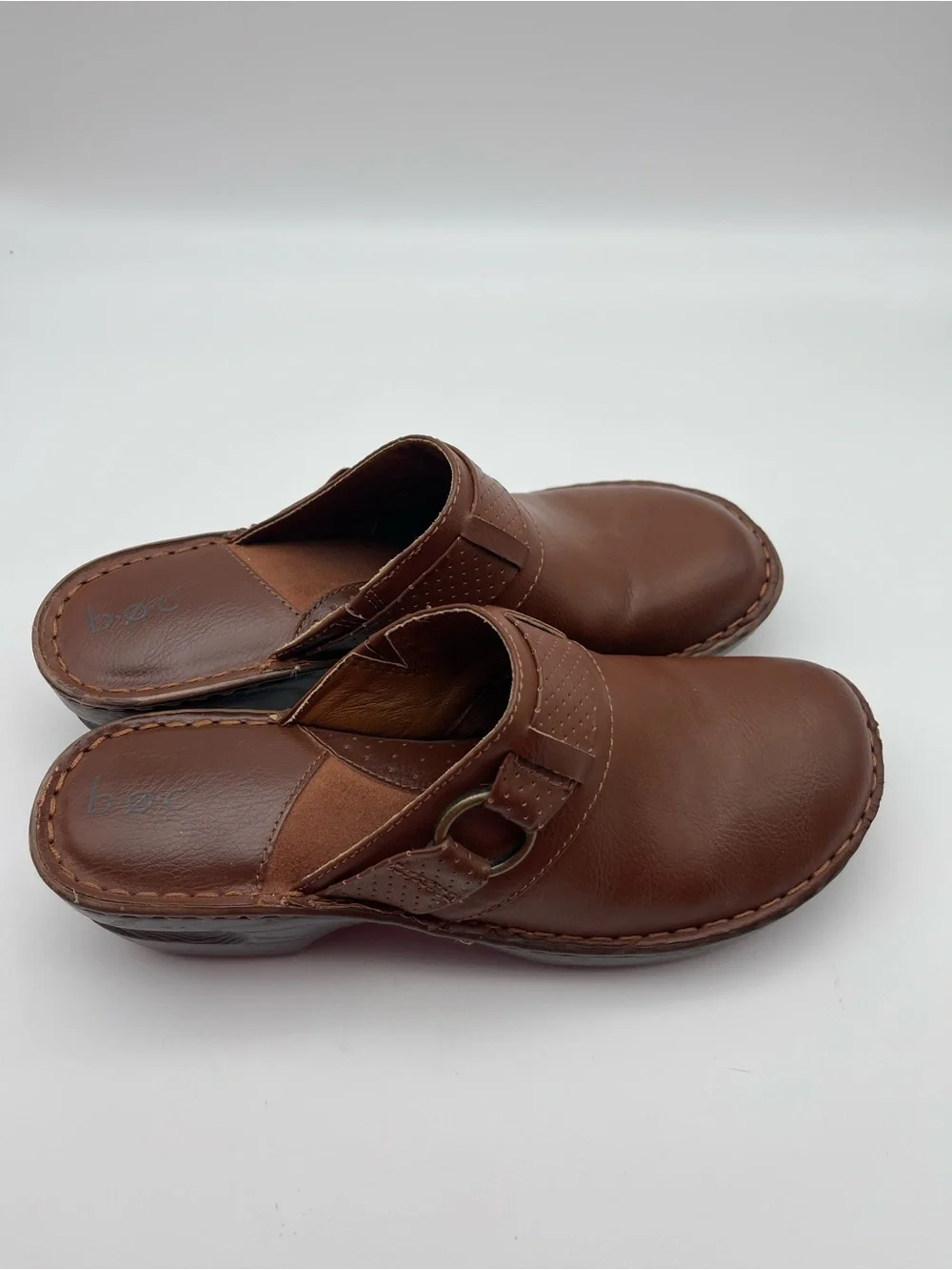 b.o.c Born Concept Polly Brown Comfort Clogs Women Sz 10 |Slip-on Platform Wedge